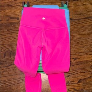 Lululemon hot pink leggings size 4